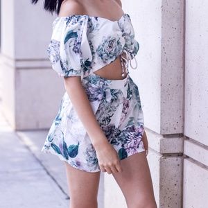 Kenzie Flower Print Romper